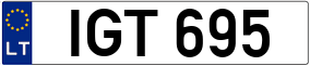 Truck License Plate